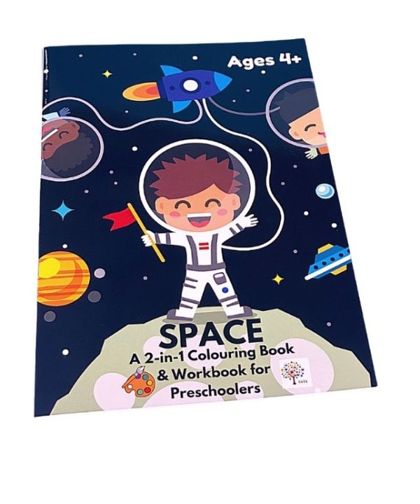 Space: A 2 in 1 colouring book