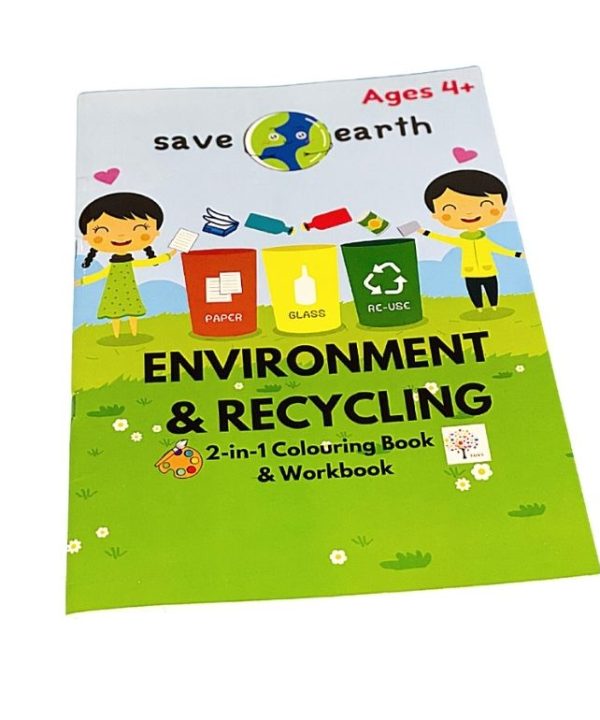 Environment and Recycling colouring book and workbook