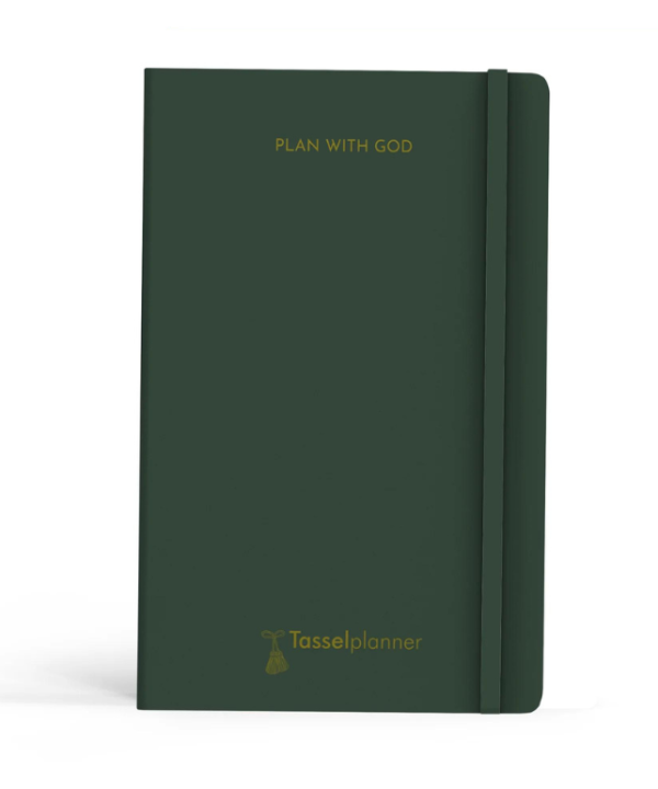 Undated Daily Planner Forest Green