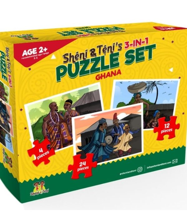 Sheni and Teni's 3-in-1 Puzzle Set - Ghana