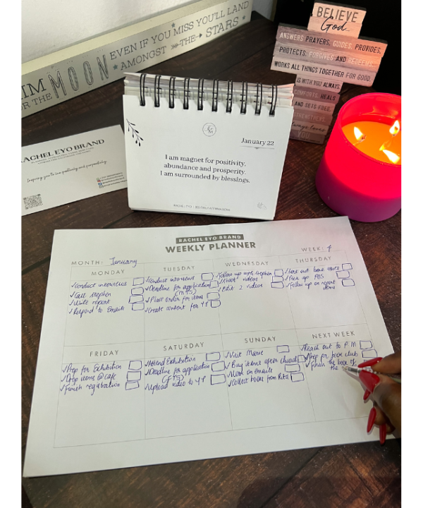 Rachel Eyo Weekly Planner
