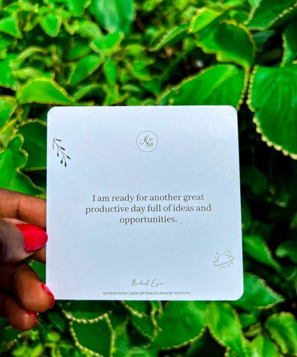 Alternative view of Affirmation Cards for Business Owners (Rachel Eyo)