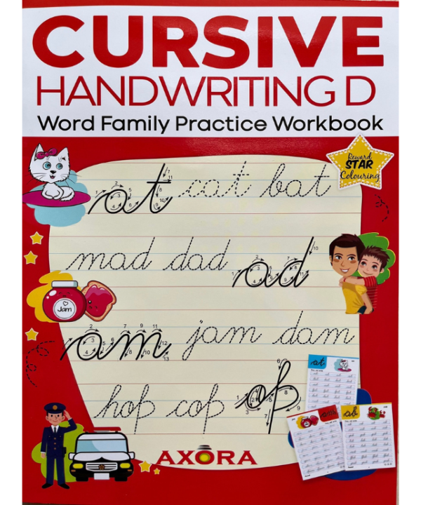 Cursive Handwriting D: Word Family Practice Workbook