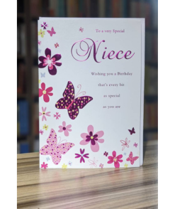 Niece Butterfly & Flowers