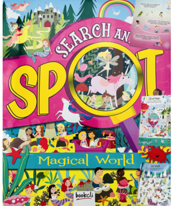 Magical World Search And Spot Activity Book by Bookoli