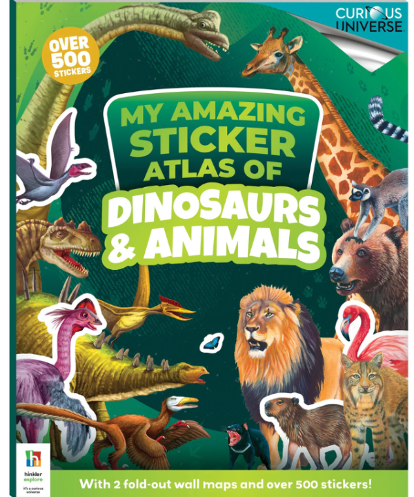 My Amazing Sticker Atlas of Dinosaurs & Animals by Curious Universe