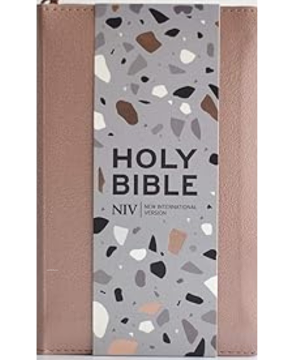 NIV Pocket Rose Gold Soft-tone Bible with Zip by New International Version